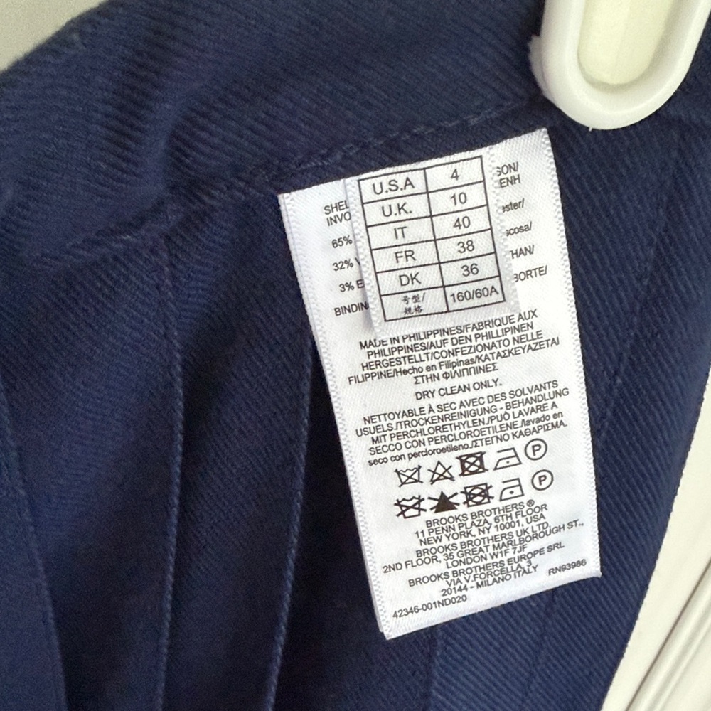 Brooks Brothers Navy and Red A-Line Skirt - Picture 7 of 11